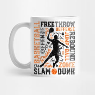 Basketball For Boys Men Player Dunk Mug